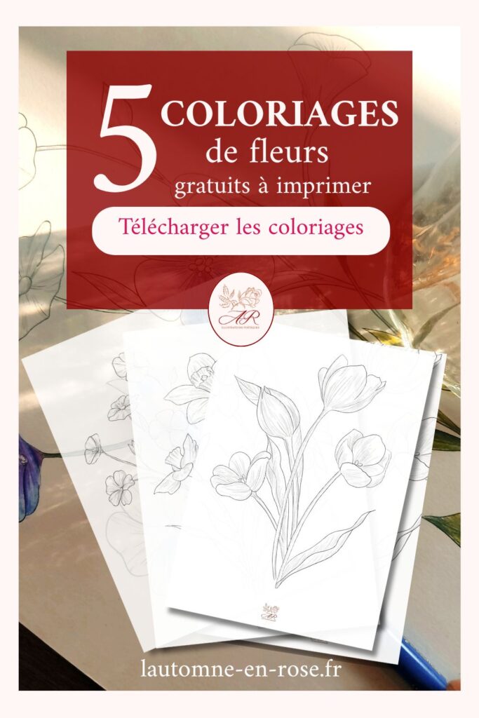 5 coloriages de fleurs gratuits