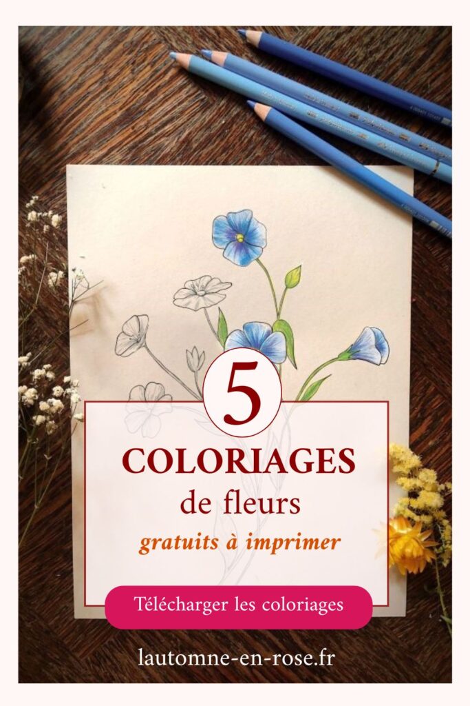 coloriages de fleurs à imprimer gratuitement