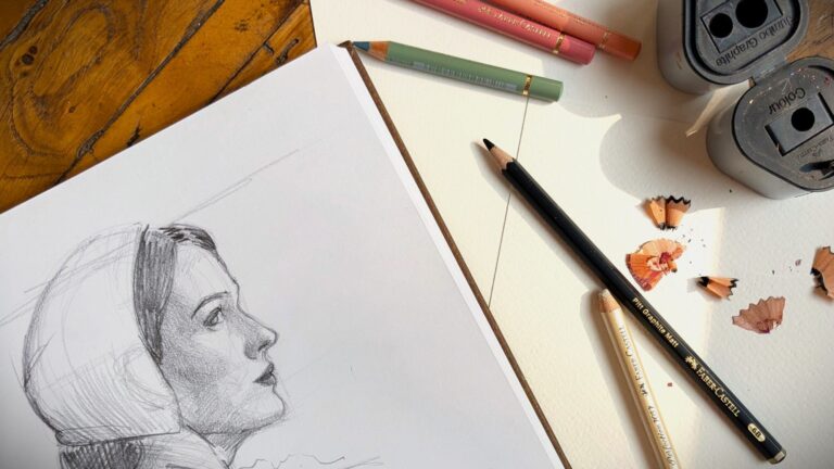 matériel dessin crayons