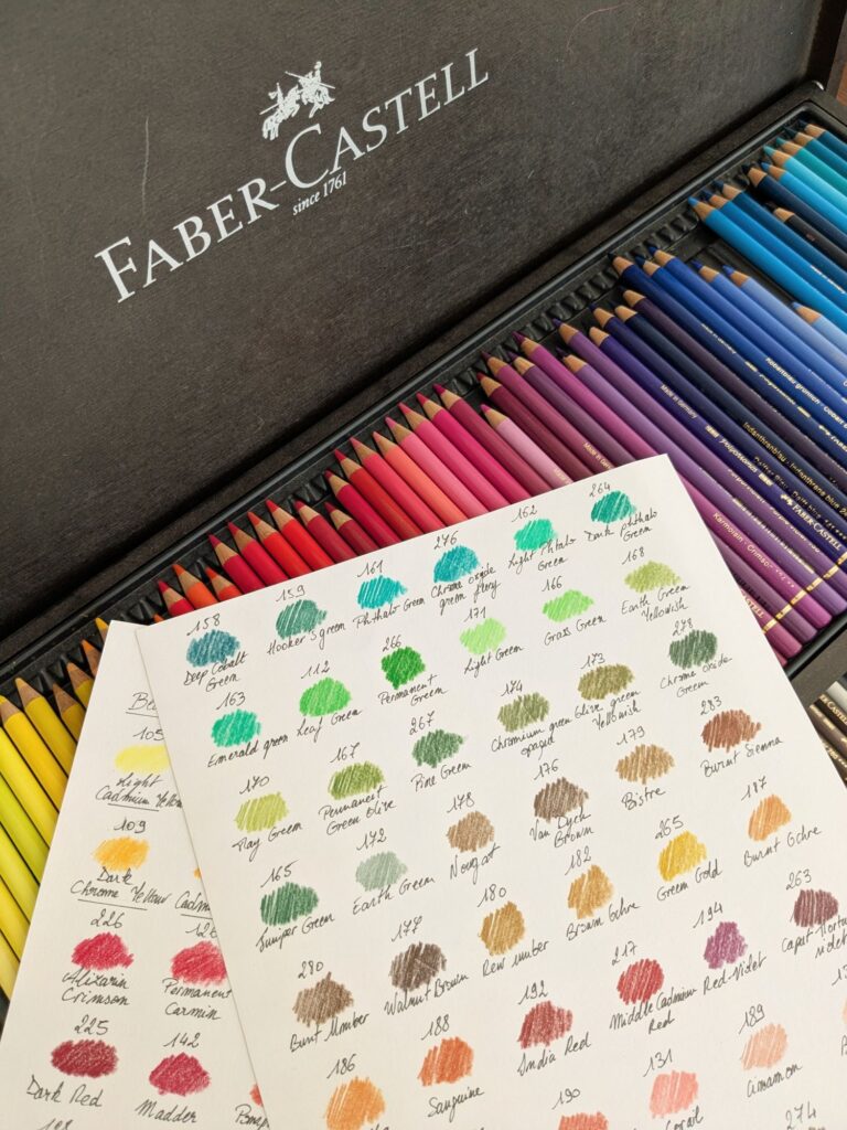 matériel dessin crayons de couleur faber castell polychromos