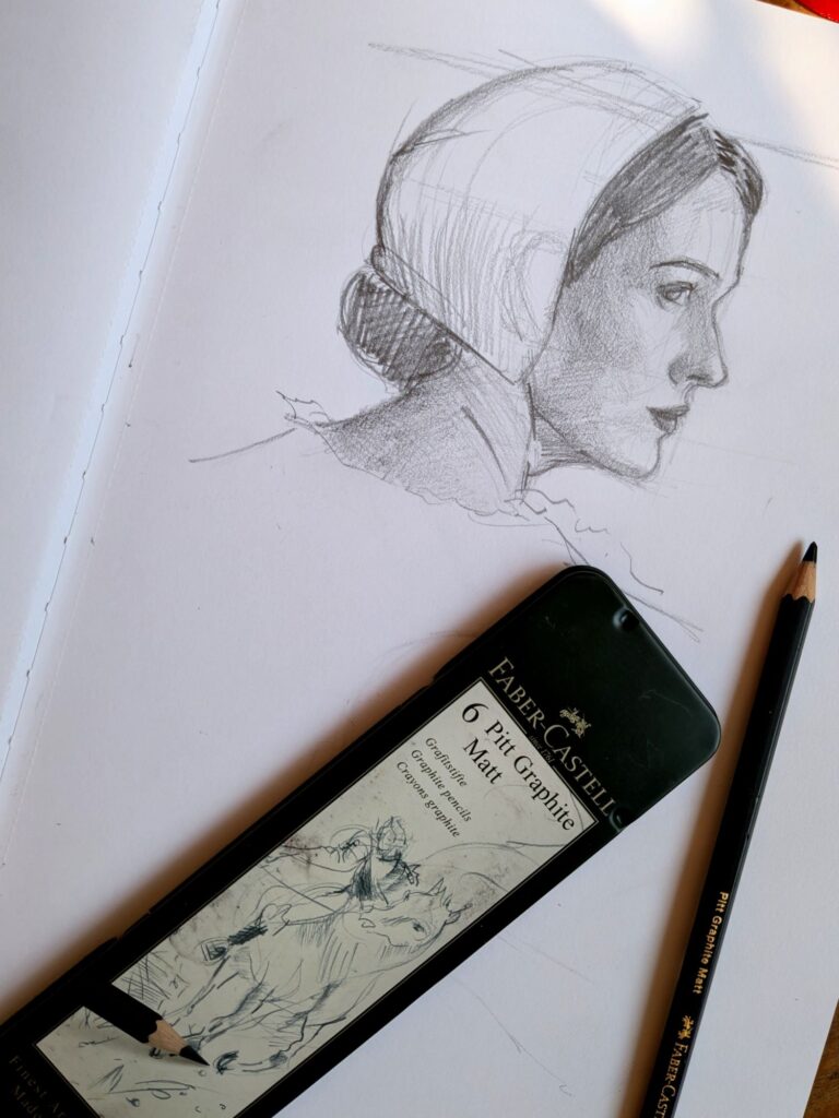 croquis crayons pitt matt faber castell